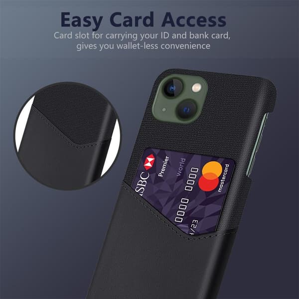 Kortholder Beskyttende telefonetui til iPhone 15 Plus Cover