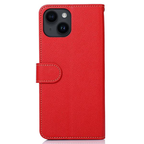KHAZNEH telefoncover til iPhone 15 Plus - rød/sort