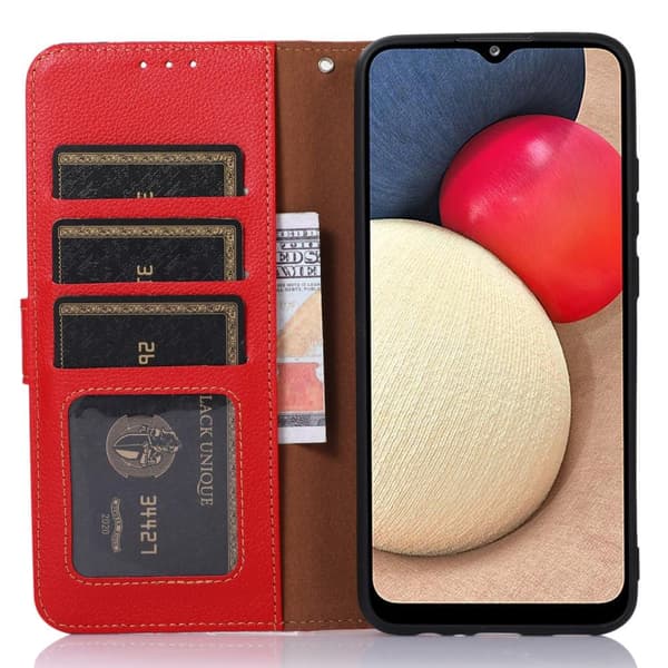 KHAZNEH telefoncover til iPhone 15 Plus - rød/sort
