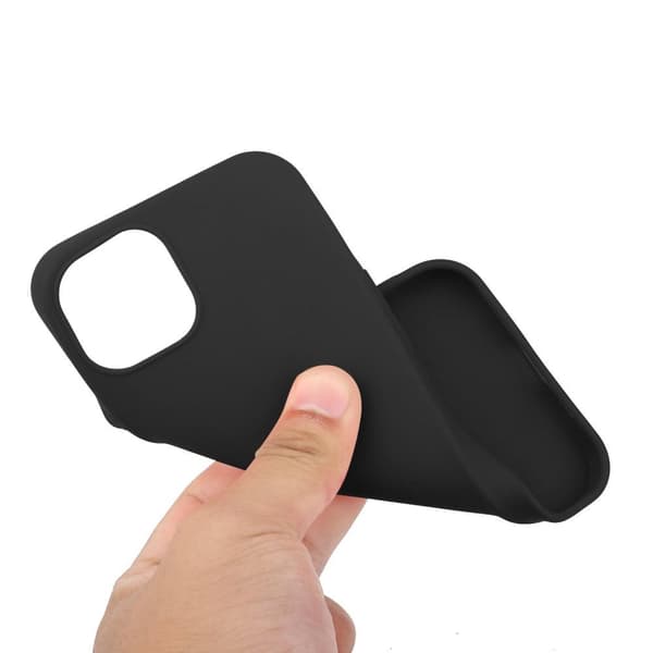 For iPhone 15 Plus Slim Fit TPU Phone Case Soft back Cover - Black