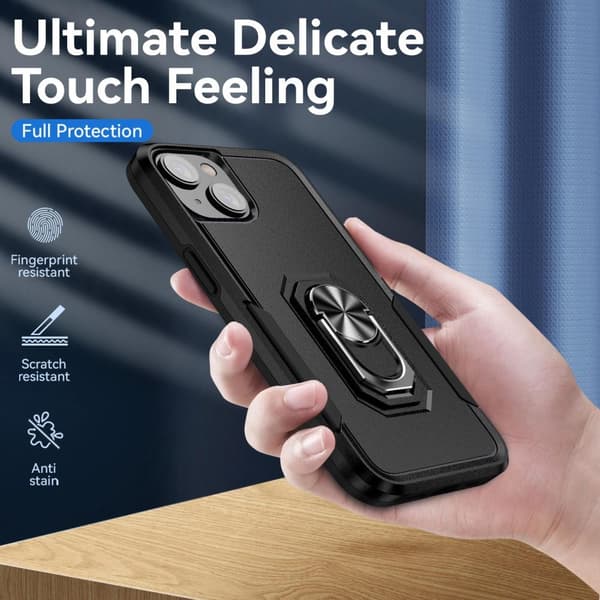 Til iPhone 15 Plus PC+TPU Stødsikker Cover Telefonetui