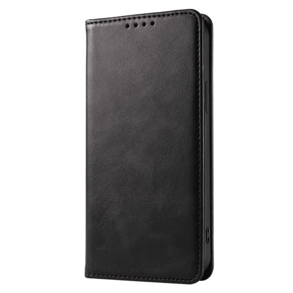 Wallet Stand Telefontaske til iPhone 15 Cell Cell Cover - Sort