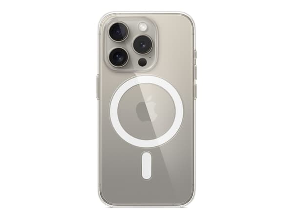 Apple - Baksidedeksel for mobiltelefon - MagSafe-samsvar - polykarbonat - blank - for iPhone 15 Pro