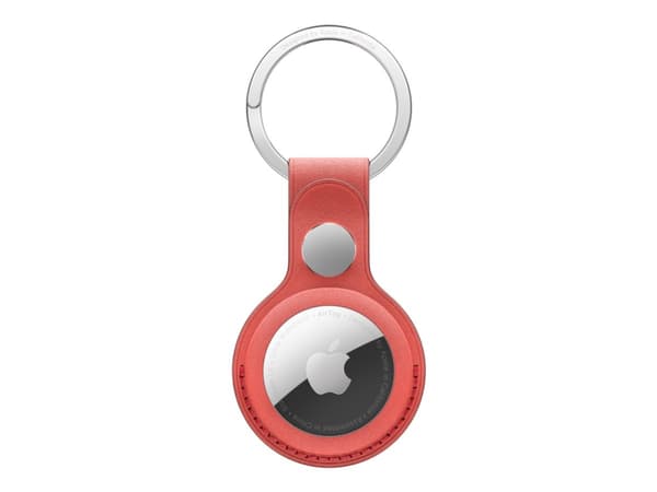 Apple - AirTag fodral - rostfritt stål, microtwill, FineWoven - Coral - för AirTag