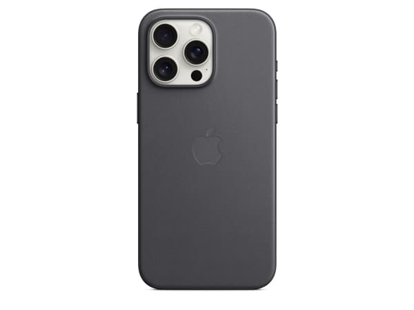 Apple - Baksidedeksel for mobiltelefon - MagSafe-samsvar - FineWoven - svart - for iPhone 15 Pro Max