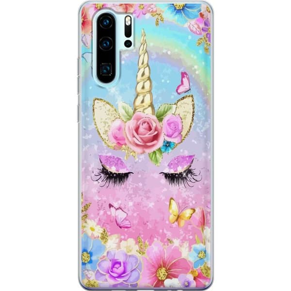 Huawei P30 Pro Gennemsigtig cover Enkelt Horn