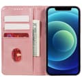 Miniatyrbilde 3 av 7: Lommebok-stativ Telefondeksel til iPhone 15 - Rose Gull