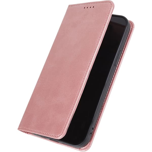 Lommebok-stativ Telefondeksel til iPhone 15 - Rose Gull
