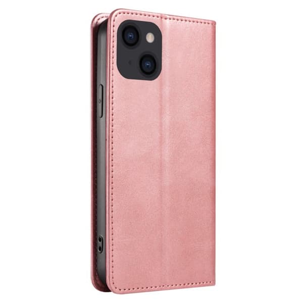 Lommebok-stativ Telefondeksel til iPhone 15 - Rose Gull