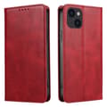Miniatyrbillede 1 af 7: Wallet Stand Telefontaske til iPhone 15 Pro Cell Cell Cover - Rød