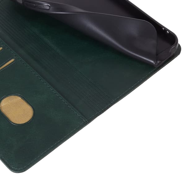 Wallet Stand Telefontaske til iPhone 15 Pro Max Cell Cell Cover - Grøn