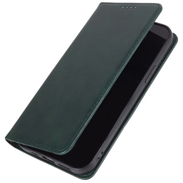 Wallet Stand Telefontaske til iPhone 15 Pro Max Cell Cell Cover - Grøn