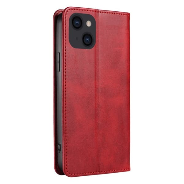 Wallet Stand Telefontaske til iPhone 15 Pro Max Cell Cell Cover - Rød