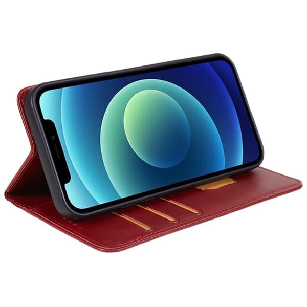 Wallet Stand Telefontaske til iPhone 15 Pro Max Cell Cell Cover - Rød