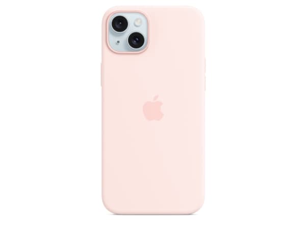 Apple - Baksidesskydd för mobiltelefon - MagSafe-kompatibilitet - silikon - Light Pink - för iPhone 15 Plus