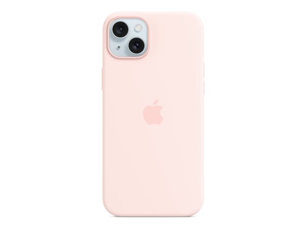 Apple - Baksidesskydd för mobiltelefon - MagSafe-kompatibilitet - silikon - Light Pink - för iPhone 15 Plus