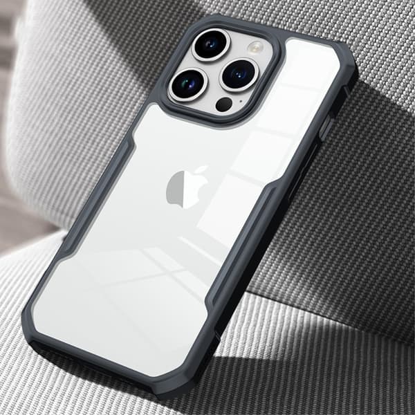 XUNDD TPU Hybrid Skal Fodral till iPhone 15 Pro Max - Svart