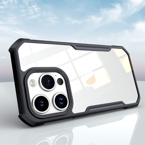 XUNDD TPU Hybrid Skal Fodral till iPhone 15 Pro Max - Svart