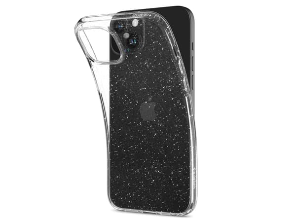 Spigen Liquid Crystal Glitter - Baksidedeksel for mobiltelefon - termoplast-polyuretan (TPU) - krystallkvarts - for Apple iPhone 15 Plus