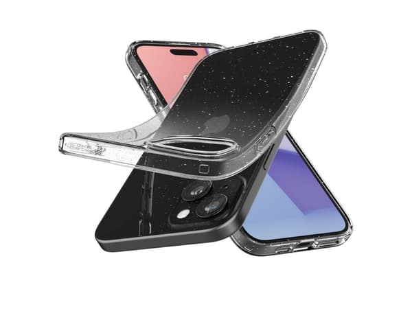 Spigen Liquid Crystal Glitter - Baksidedeksel for mobiltelefon - termoplast-polyuretan (TPU) - krystallkvarts - for Apple iPhone 15 Plus
