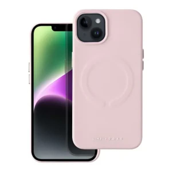 iPhone 12 Pro Mobilskal Magsafe Läder Roar - Rosa