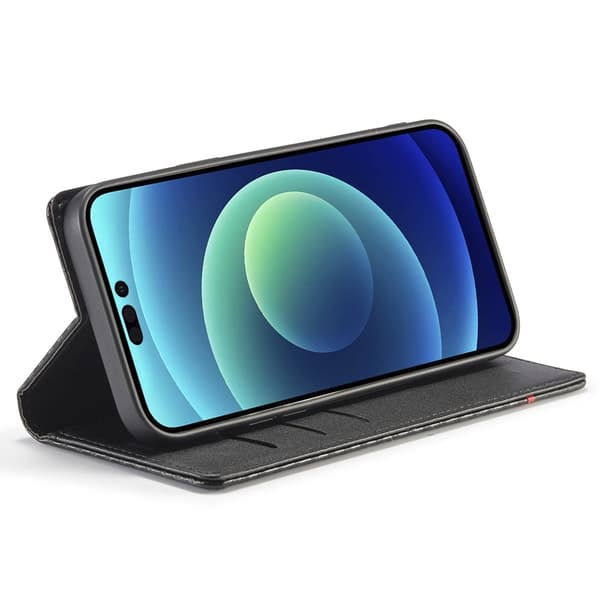 LC.IMEEKE Plånboksfodral till iPhone 15 Pro Max - Svart