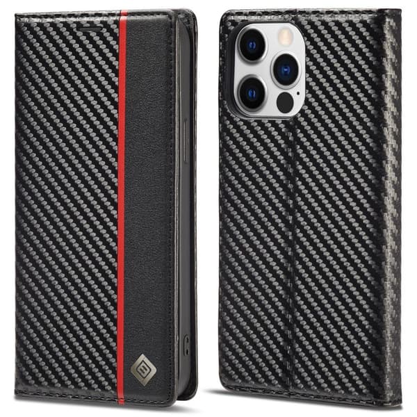 LC.IMEEKE Pung Taske til iPhone 15 Pro Max - Sort