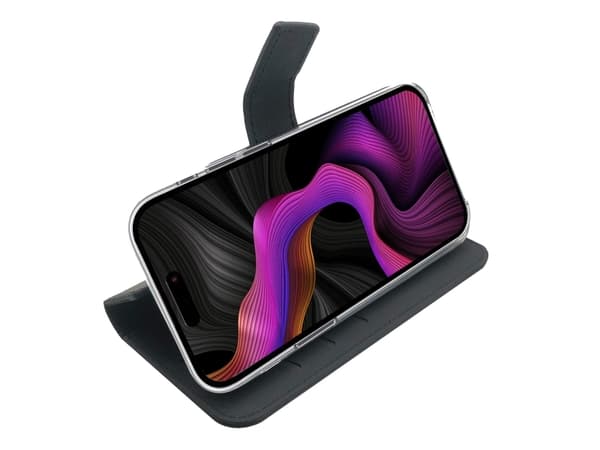 Celly WALLY1055, Plånbok, Apple, iPhone 15 Plus, 17 cm (6.7"), Svart
