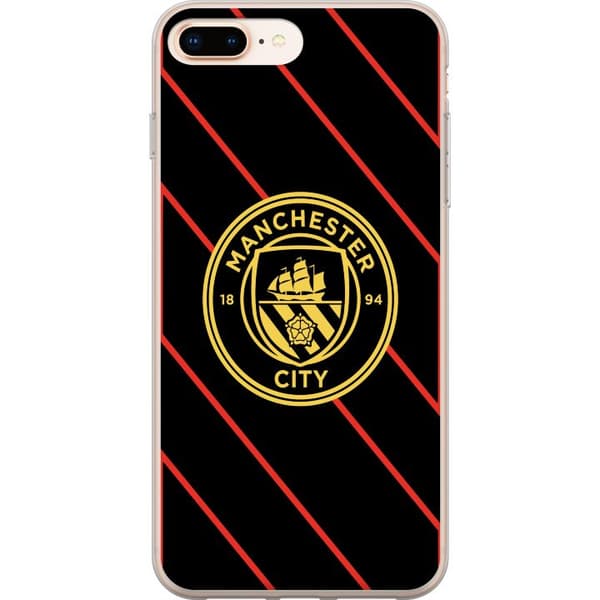 Apple iPhone 8 Plus Gennemsigtig cover Manchester City