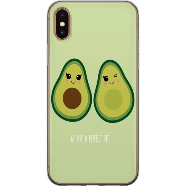 Apple iPhone X Gennemsigtig cover Avocado