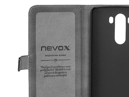 nevox 1249, Folio, LG, G3, Svart, Grå