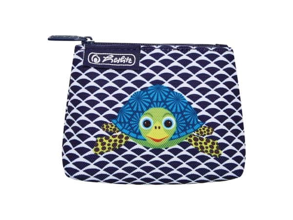 Herlitz Cute Animals, Lommebok, Assorterte farger, Polyester, Bilde, Glidelås, 115 mm