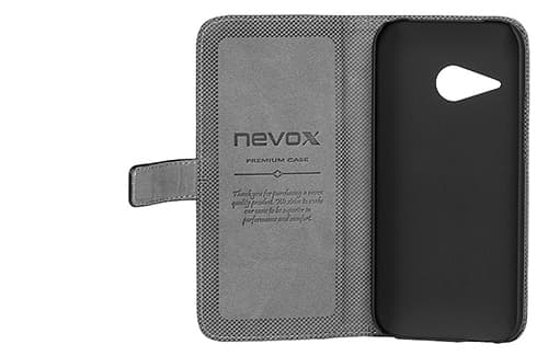 nevox 1246, Folio, HTC, One mini 2, Sort, Grå