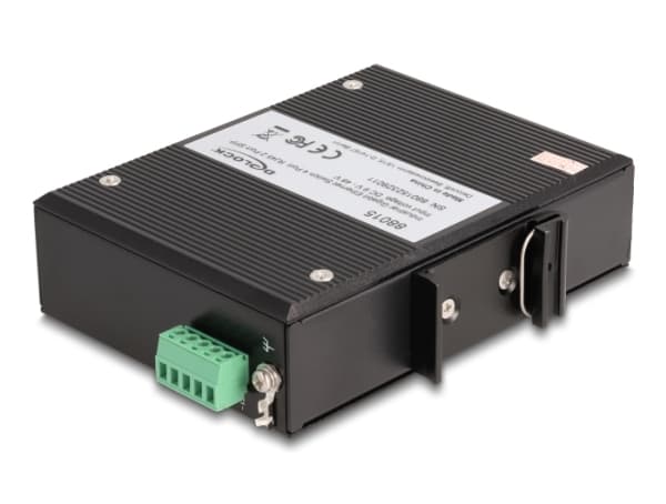 Delock - Switch - 4 x 10/100/1000 + 2 x SFP - DIN-skenmonterbar