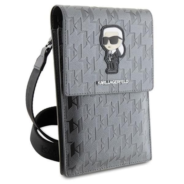 Karl Lagerfeld Halsbandsfodral Saffiano Monogram Ikonik