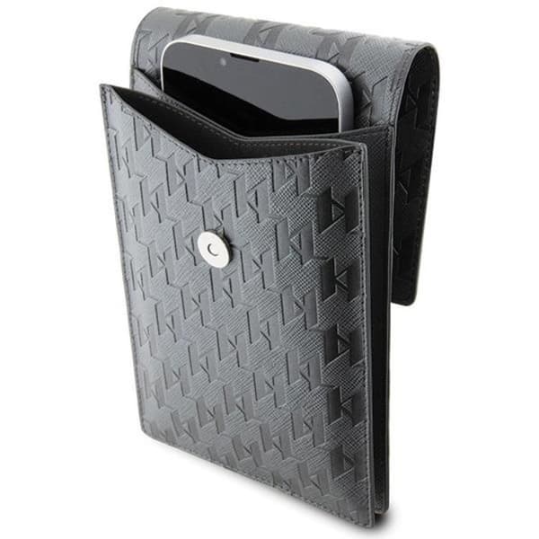 Karl Lagerfeld Halsbandsfodral Saffiano Monogram Ikonik