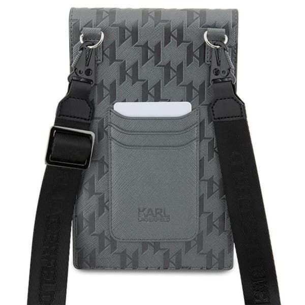 Karl Lagerfeld Halsbandsfodral Saffiano Monogram Ikonik