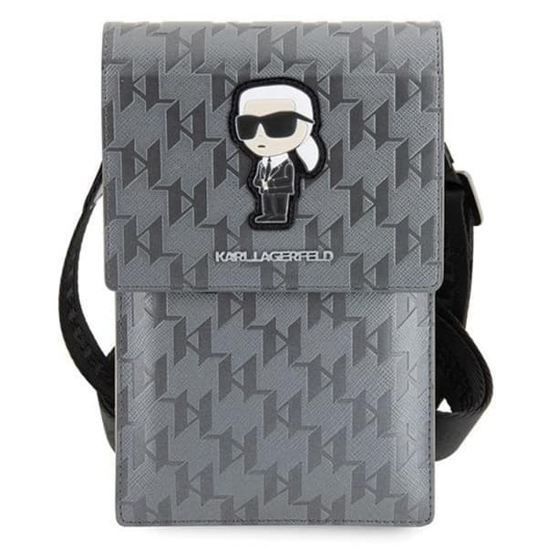 Karl Lagerfeld Halsbandsfodral Saffiano Monogram Ikonik