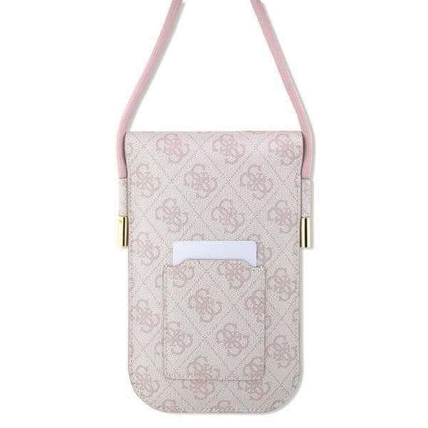Guess Halsbandsfodral Metall Script Logo - Rosa