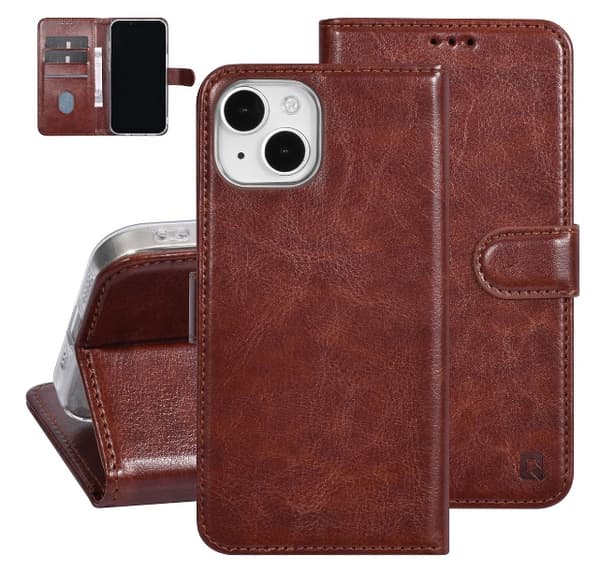 UNIQ Fodral iPhone 15 PLUS Mocha Mousse Brun