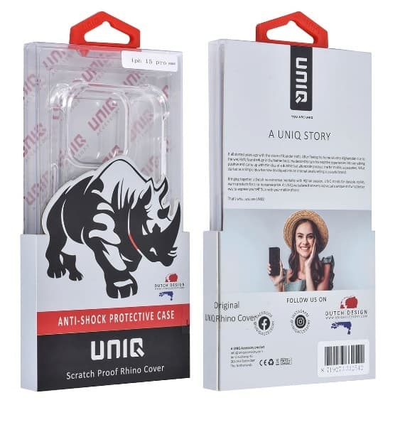 iPhone 15 PRO MAX Skal Transparent Extra Stöttåligt