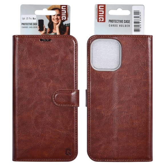 UNIQ Fodral iPhone 15 PRO MAX Mocha Mousse Brun