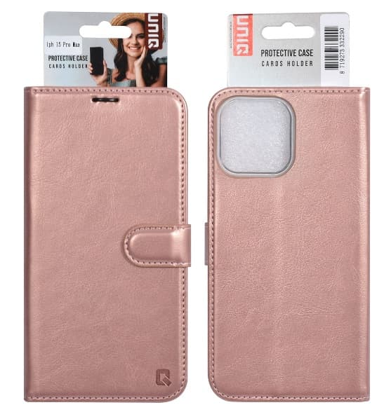 UNIQ Fodral iPhone 15 PRO MAX Roséfärgat