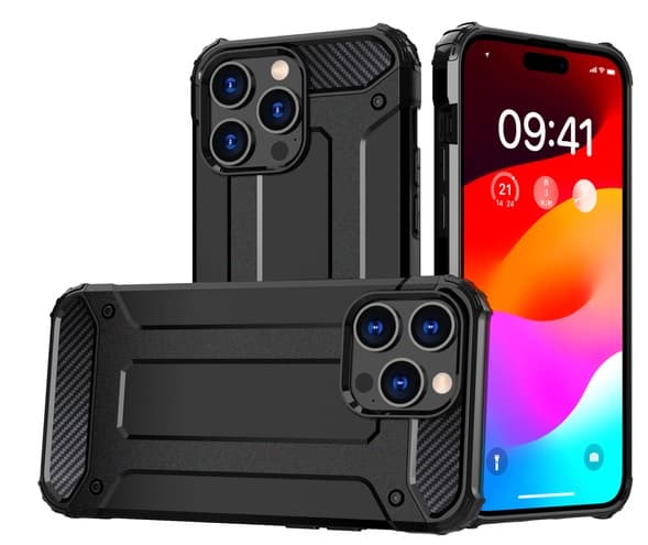 iPhone 15 PRO MAX Skal Impact Svart