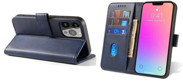 Plånboksfodral iPhone 15 Pro Max Mörkblå
