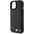 Miniatyrbild 6 av 8: BMW iPhone 15 Mobilskal Läder Carbon - Svart