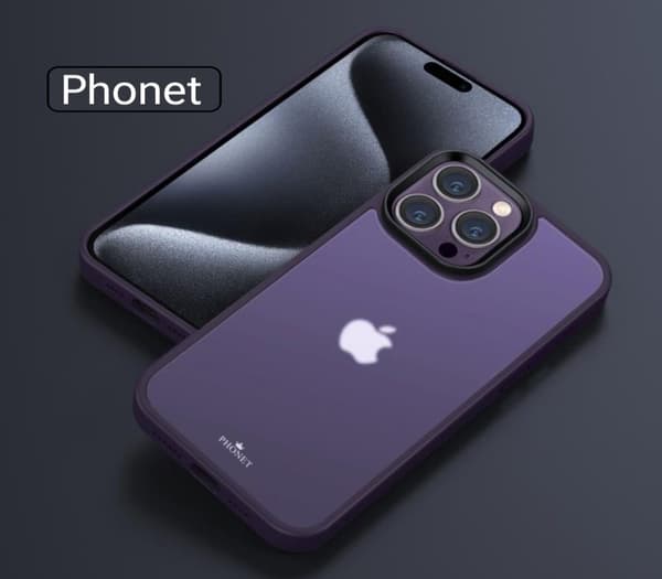 Phonet Mobilskal iPhone 15 Pro - Matte Lila