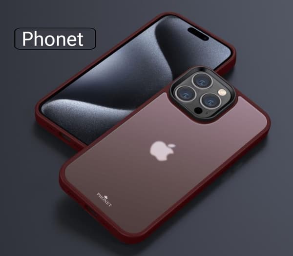 Phonet Mobilskal iPhone 15 Pro Max - Matte Röd