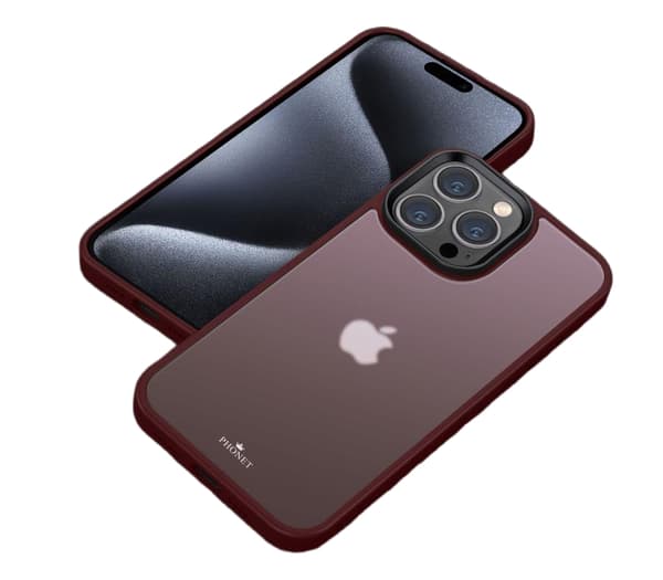 Phonet Mobilskal iPhone 15 Pro Max - Matte Röd
