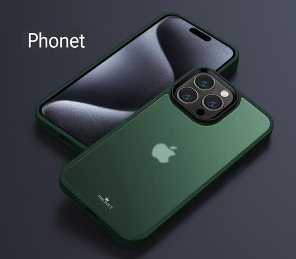 Phonet Mobilskal iPhone 15 Pro Max - Matte Grön